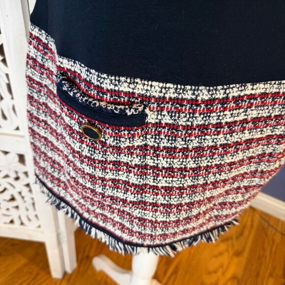 NWT Bailey 44 Black and Red Tweed Dress Sz M - Picture 4 of 9